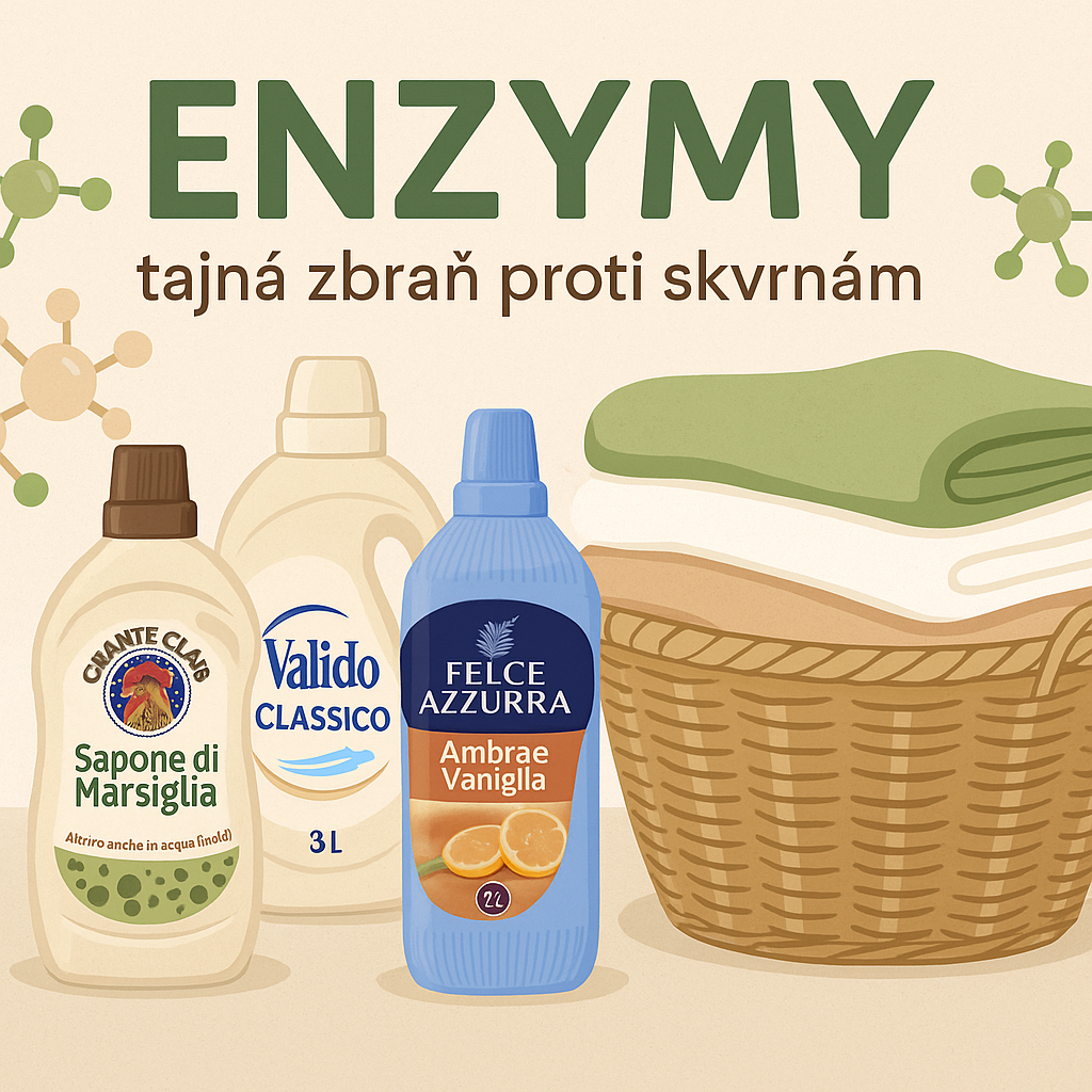 Enzymy v pracích prostředcích: proč jsou tak účinné a TOP 5 produktů, které je obsahují