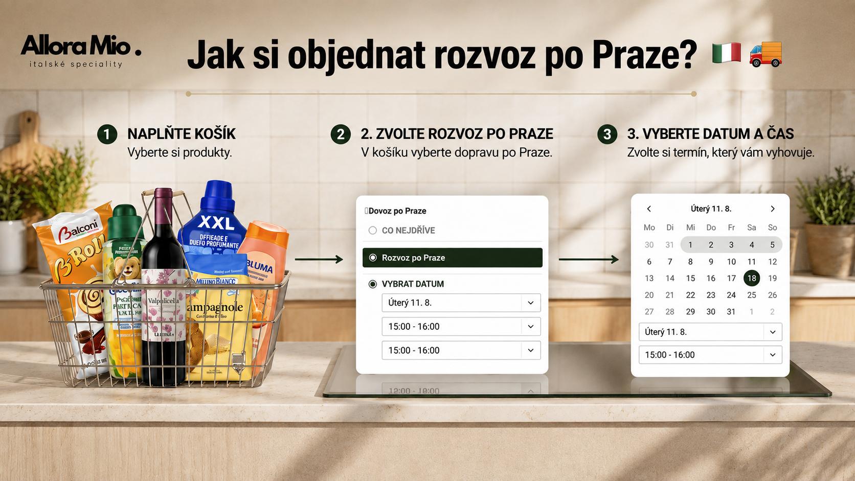 návod na rozvoz
