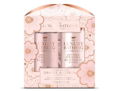 Sada starostlivosti o telo Creme Brulee, Pomarančový kvet & Vanilka 3 ks Grace Cole