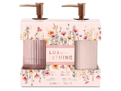 Sada starostlivosti o ruky Peony, Peach & Raspberry – 2 × 400 ml Grace Cole