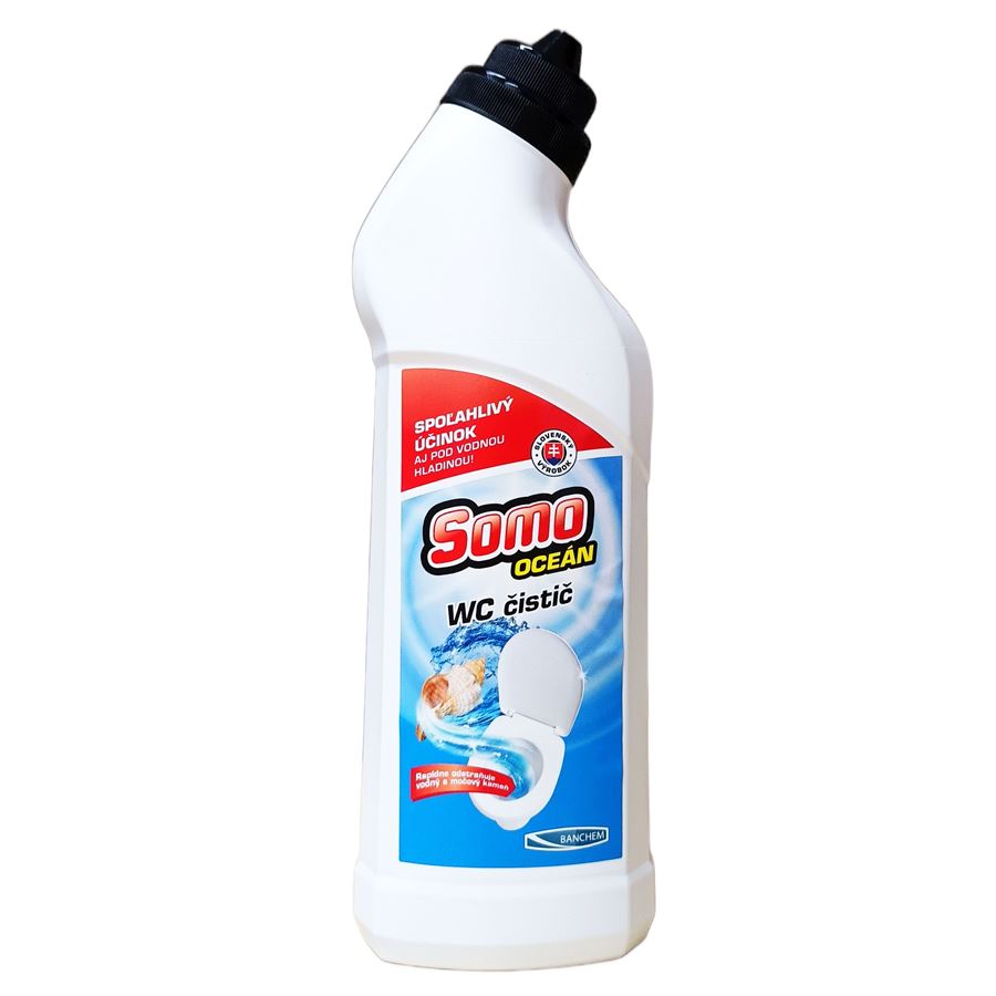 Gélový WC čistič s vôňou oceánu 750 ml – Somo