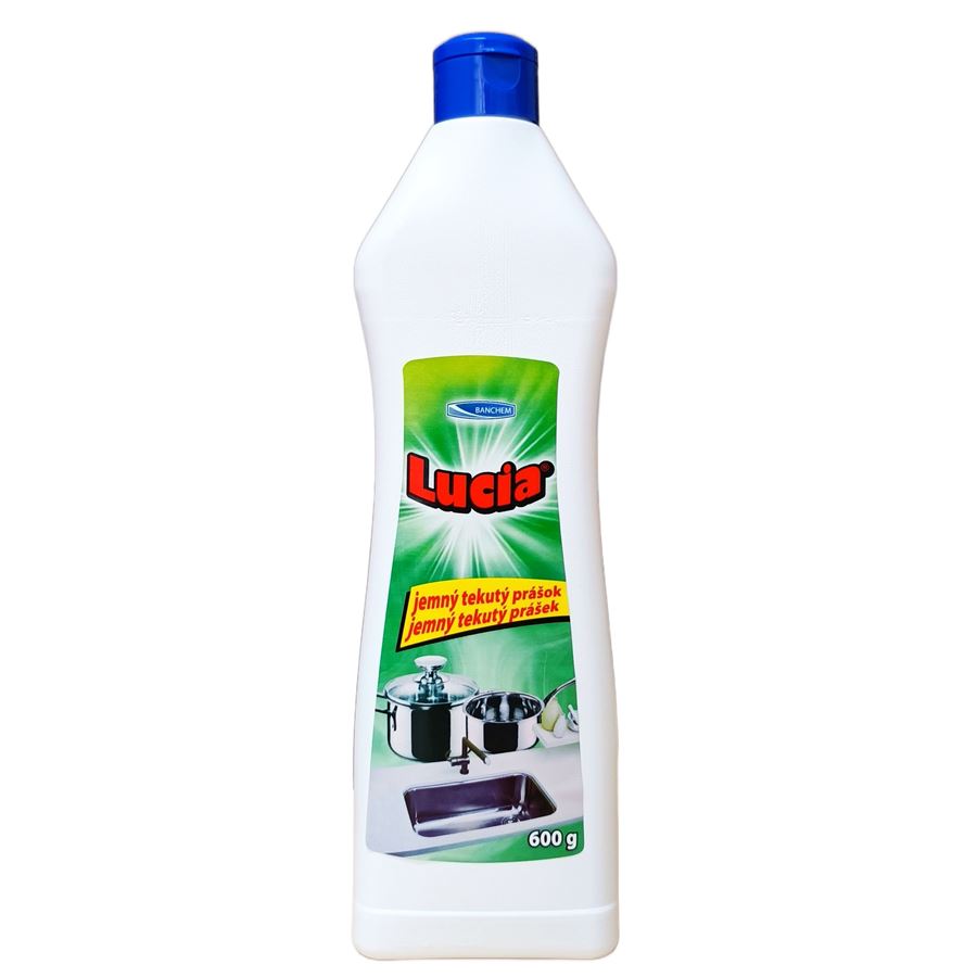 Jemný krémový čistič na riad a povrchy 600 g – Lucia