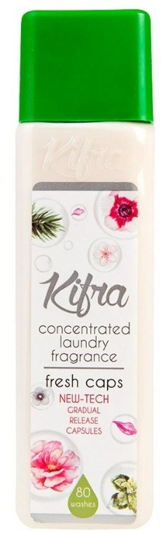 Parfum na pranie Kifra Fresh caps (Svieže kapsule) Objem: Veľké 200ml na 80 praní