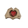 Drevený svietnik Srdce