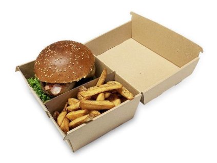 9514 burger box double s extra priecinkom 200x130x110