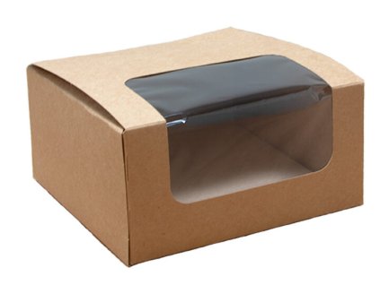 11554 krabicka kraft box s okienkom 97x92x71mm 25ks