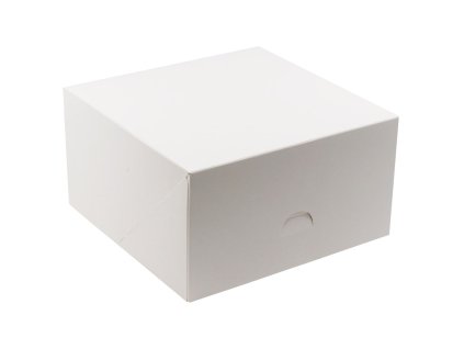12864 krabicka na cukrovinky cake box 220x220x120mm biela