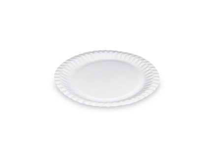 10046 papierove taniere plytke biely o 23cm 100ks