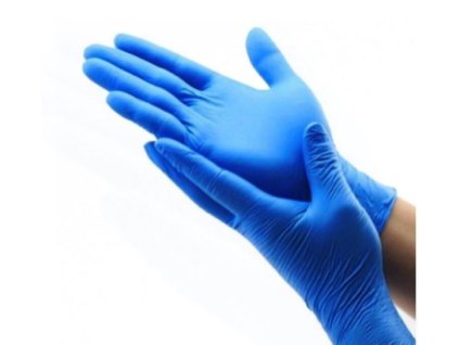 Nitrilhandschuhe blau puderfrei (100Stk) (Größe M)