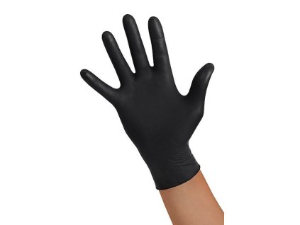 Nitrilhandschuhe puderfrei schwarz (100 Stk.) (Größe XL)