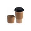 Braune Papierhülle für Becher (50 Stück) (Durchmesser 80 mm)
