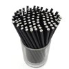 Papiertrinkhalme 8x150mm (100 Stück) (Farbe-2 Papiertrinkhalme weiß 15cm Ø 8mm (100Stk))