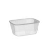 Salatschüssel aus Kunststoff PP, quadratisch, 125-500 ml (100 Stück) (Volumen 150 ml)