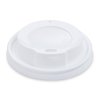 Weißer konvexer Deckel für Pappbecher (Durchmesser Weißer konvexer Deckel für PS-Pappbecher O 62mm (50Stk.))