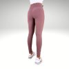 Legíny simple ribbed pink Yastraby