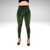 Legíny Push up Army green Velur Yastraby