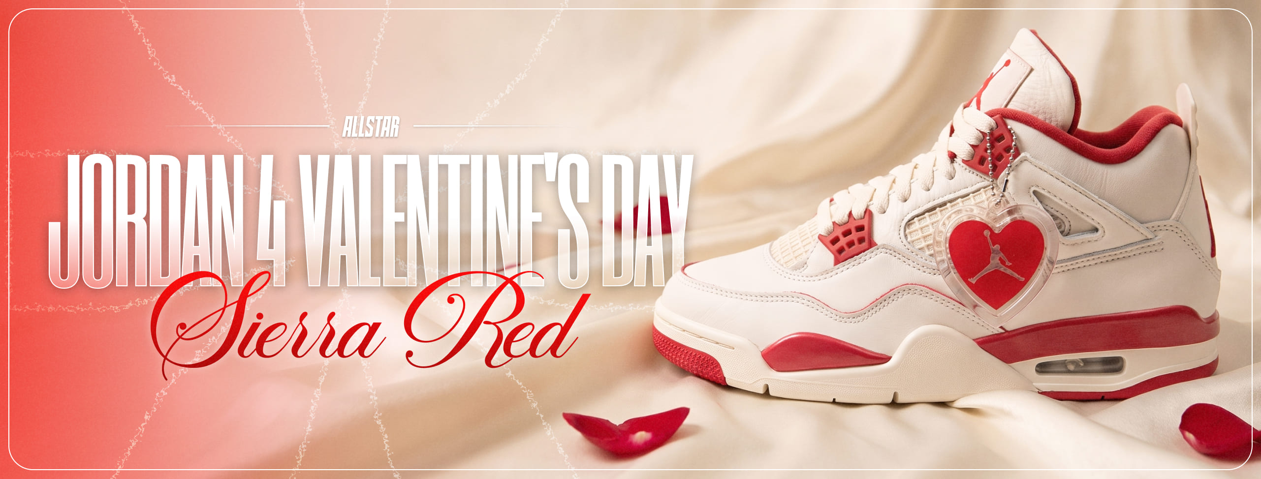 Jordan 4 Retro Valentine's Day Sierra Red (W)