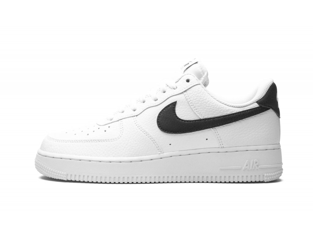 Nike Air Force 1 Low '07 White Black Pebbled Leather - ALLSTARSHOp