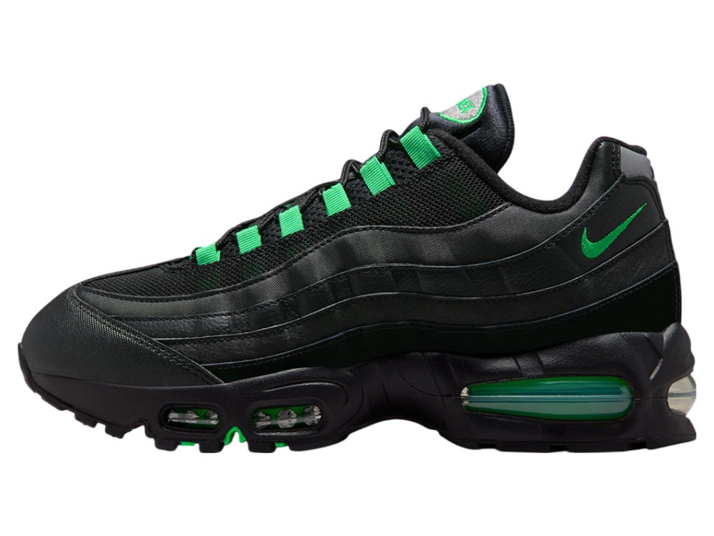 洋書 max TOP MODELS Nike Air Max 95 OG Big Bubble Black Green Shock