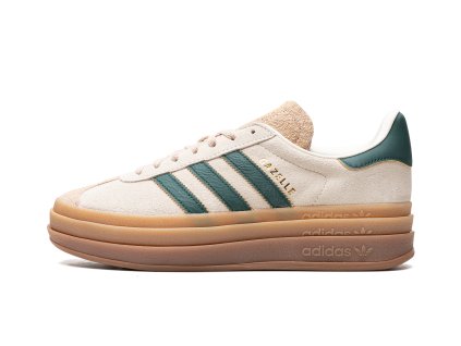 adidas Gazelle Bold Magic Beige Collegiate Green (W) 1