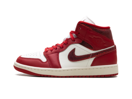Jordan 1 Mid SE Red Cracked Leather (W) 1