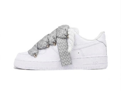 Nike Air Force 1 White Lanvin Rope Laces Grey/White