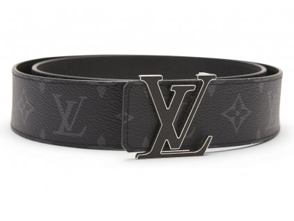 Louis Vuitton LV Initiales Reversible Belt Monogram Eclipse Taiga 40MM Black Studio v1