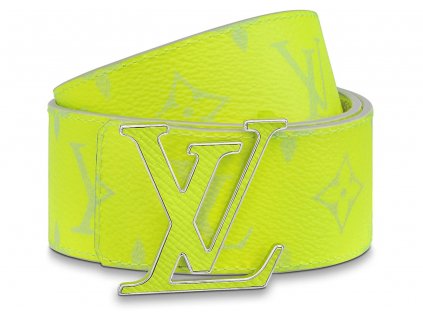 Louis Vuitton LV Initials 40MM Reversible Belt Neon Yellow 2