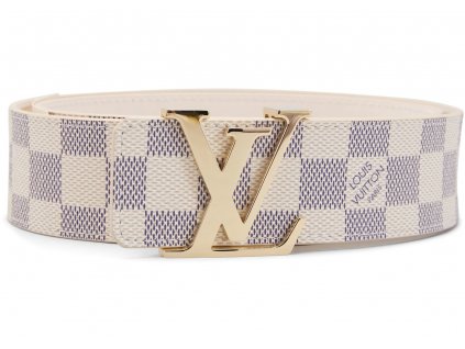 Louis Vuitton Belt Initiales Damier Azur Blue White Studio 1