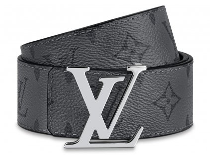 Louis Vuitton Reversible Belt Initiales Monogram Eclipse Reverse 40MM Gray 2