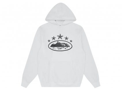 Corteiz 5 Starz Alcatraz Hoodie White