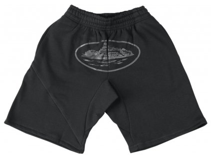 Corteiz Alcatraz Shorts Triple Black