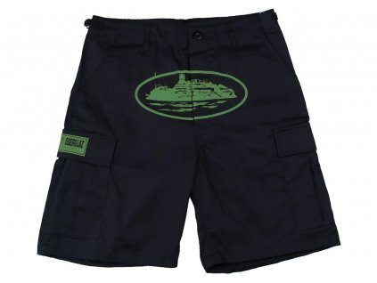 Corteiz Guerillaz Shorts Black Green