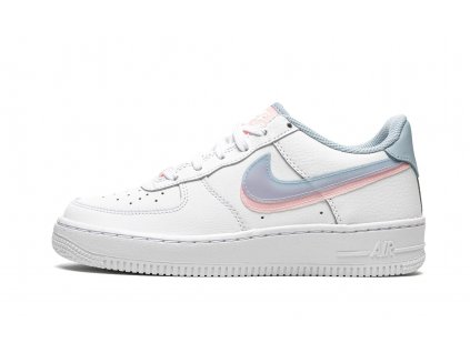 nike kids air force 1 lv8 gs double swoosh white blue pink 16774894 43055170 2048