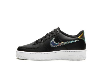 Nike Air Force 1 Low LV8 Digital Swoosh Black (GS) 111