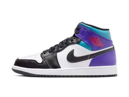Jordan 1 Mid Court Purple Tropical Twist