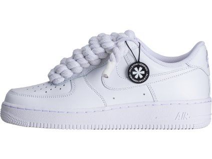 White Rope Laces White 1