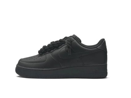Nike Air Force 1 Black Rope Laces Black