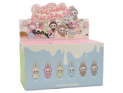 Pop Mart Labubu The Monsters Exciting Macarons Vinyl Face Sealed Case (6 Blind Boxes) 222