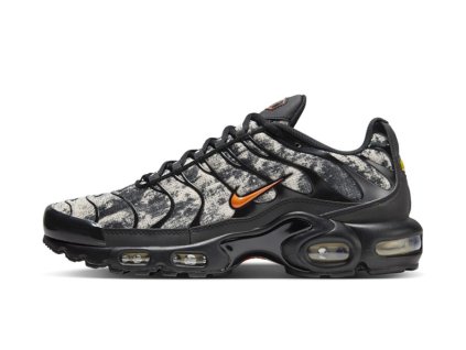 Nike Air Max Plus Camo Black Safety Orange 666
