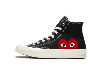 Converse Chuck Taylor All Star 70 Hi Comme des Garcons PLAY Black 111 (1)