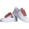 White Shiny Rope Laces Pink 3