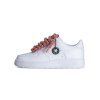 Nike Air Force 1 White Shiny Rope Laces Pink 1