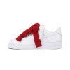 Nike Air Force 1 White Lanvin Rope Laces Red