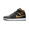 Jordan 1 Mid Black Metallic Gold 1