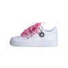 Nike Air Force 1 White Double Rope Laces Pink Pink 1