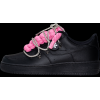 Black Double Rope Laces Pink Silver 1