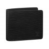 Louis Vuitton Multiple Wallet 3 Card Slot Epi Black