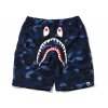 BAPE Color Camo Shark Beach Shorts Navy