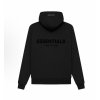 Fear of God Essentials Pulóver Mellkasi Logóval Kapucnis Pulóver Stretch Limo/Black